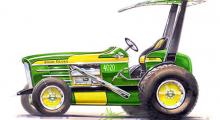 Chip Foose Custom John Deere 4020 på skisstadiet. 