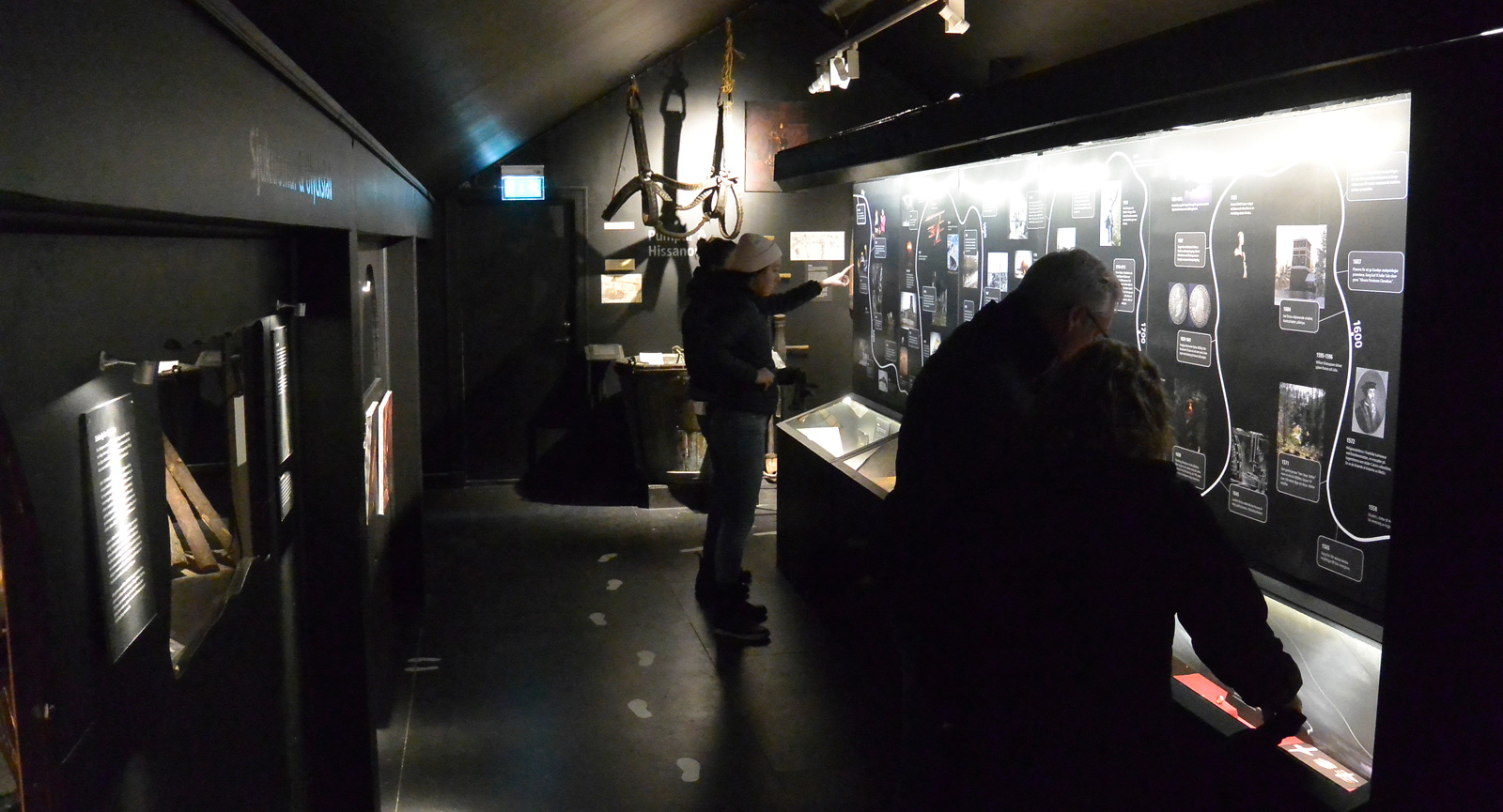 På gruvmuseet finns massor av gamla lämningar som förstärker gruvupplevelsen.