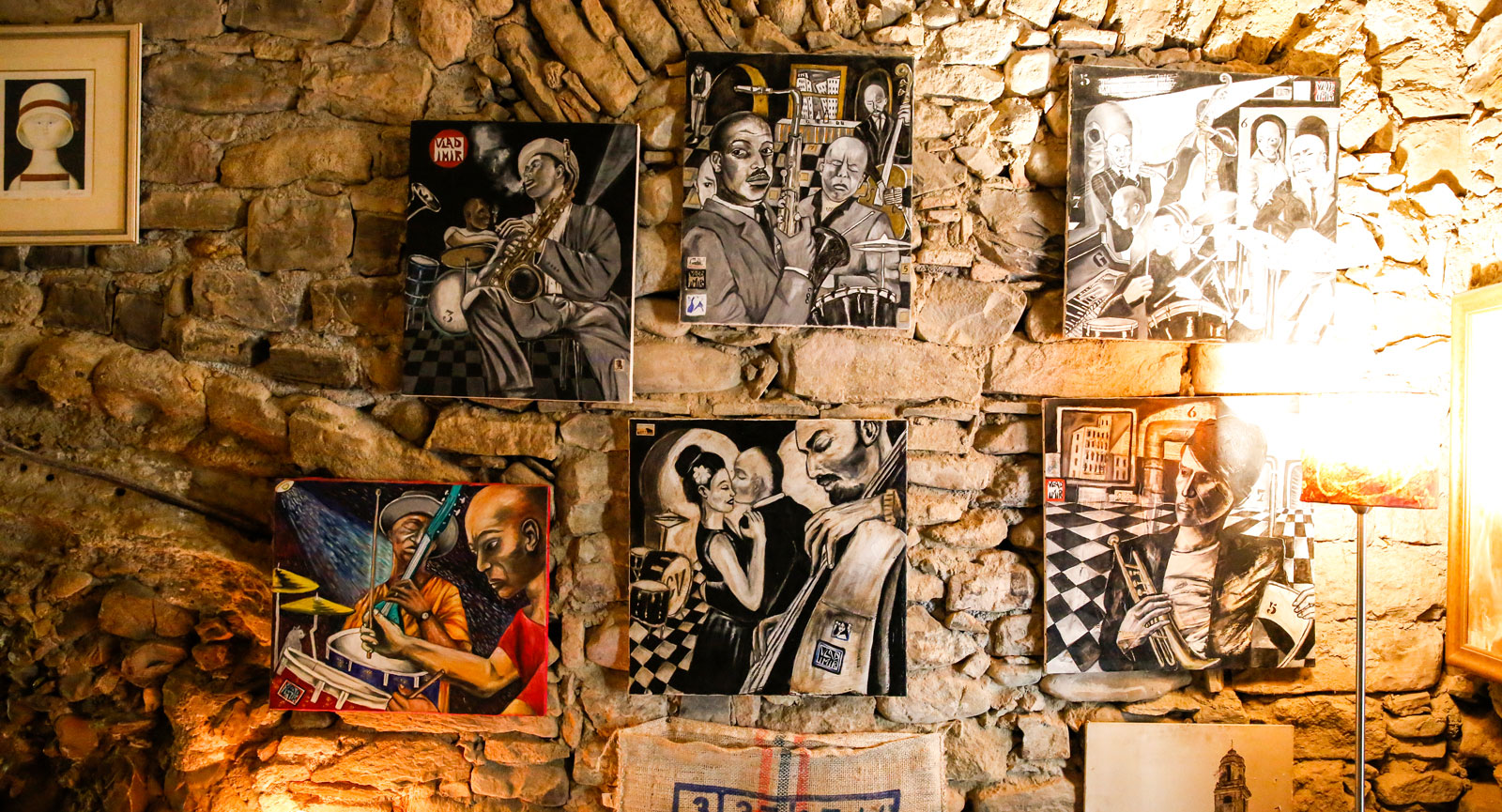Härliga miljöer på jazzklubben Bussana Jazz Club.