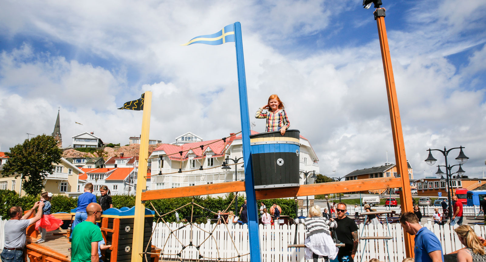 Utanför Havets Hus finns en inspirerande lekplats som barnen älskar.