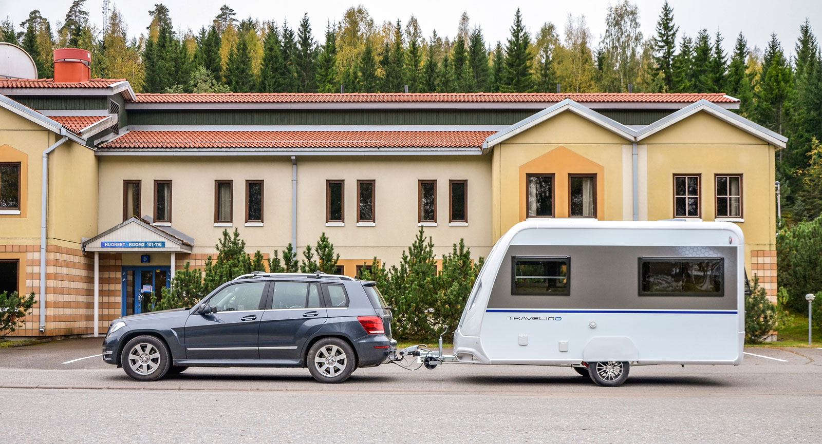 Travelino har en hög och upprät front. Detta ger ett stort luftmotstånd vilket i sin tur ökar bränsleförbrukningen.