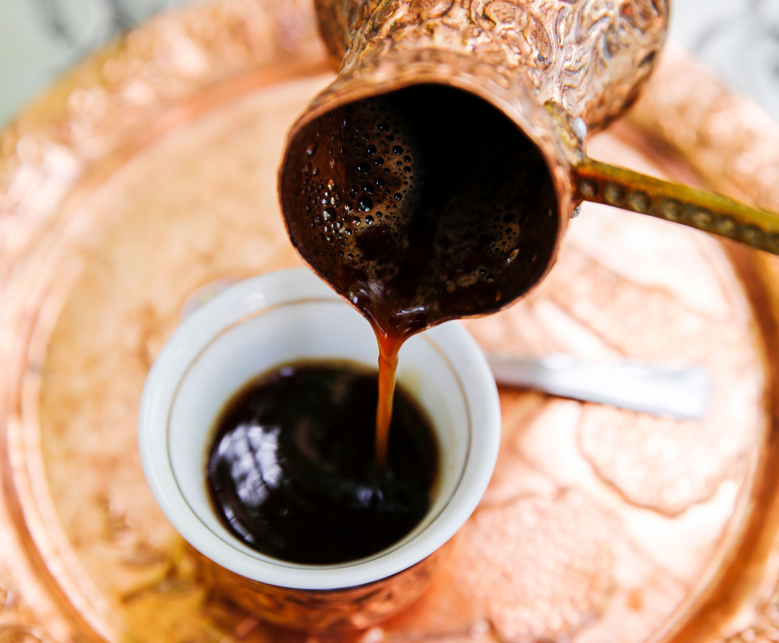 Traditionstyngt kaffe med ottomanskt ursprung.