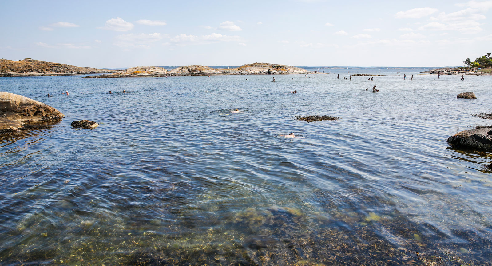 Fantastiska bad- och snorkelvatten på Sydkoster.