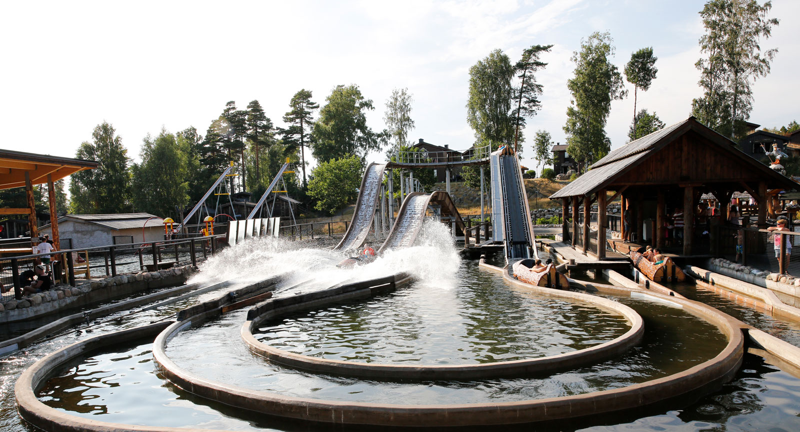 Flumeride/Silverforsen på Daftöland.