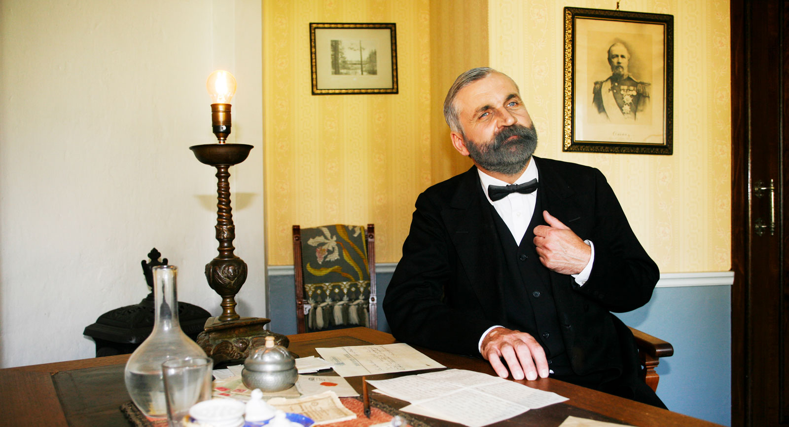 Ett brev författat av självaste Alfred Nobel på Brukskontoret.