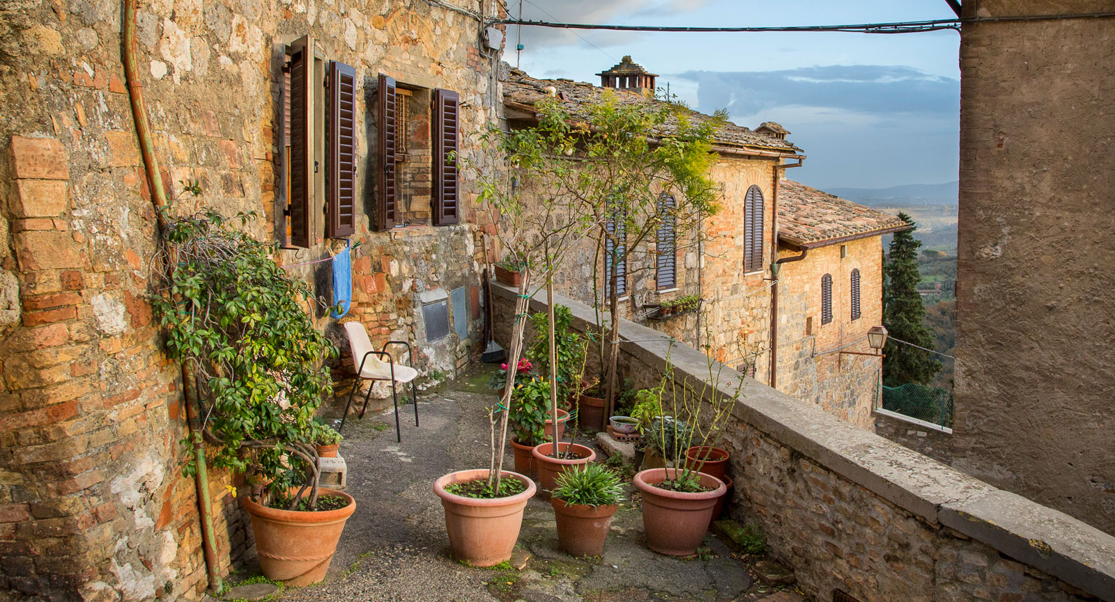 Långt ifrån det mest kända stället i San Gimignano, men likväl ett väldigt mysigt hörn.