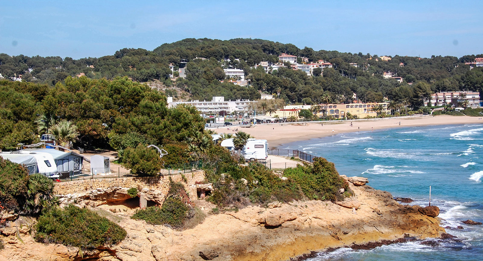 Campingplats utanför Tarragona.