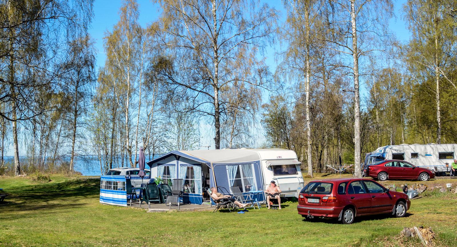 På de strandnära platserna finner många lugnet.
