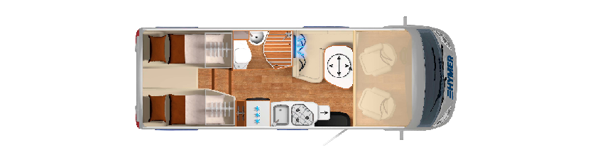 Hymer ML-I står där andra faller