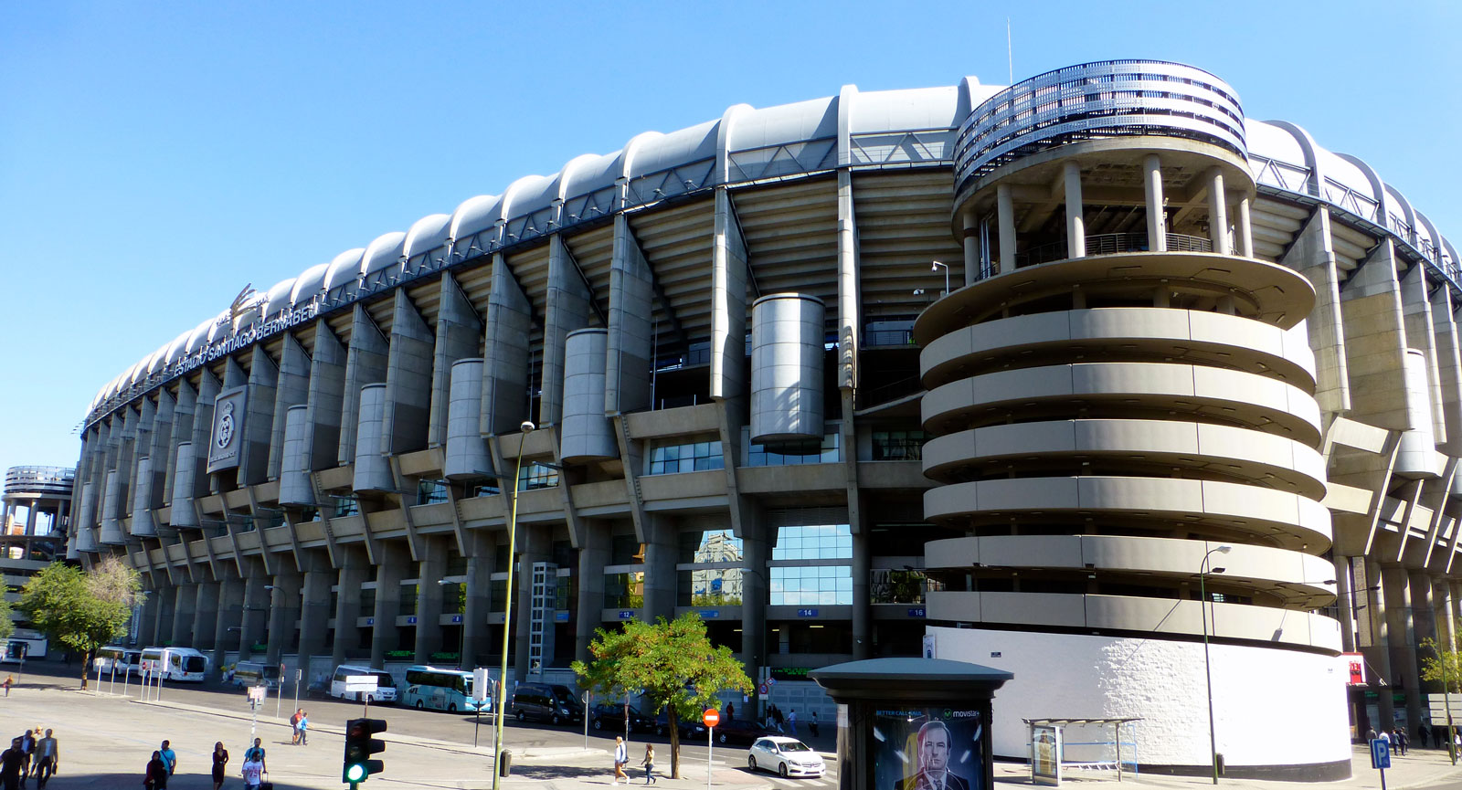 Estadio Bernabéu, hemmaarena för Real Madrid.
