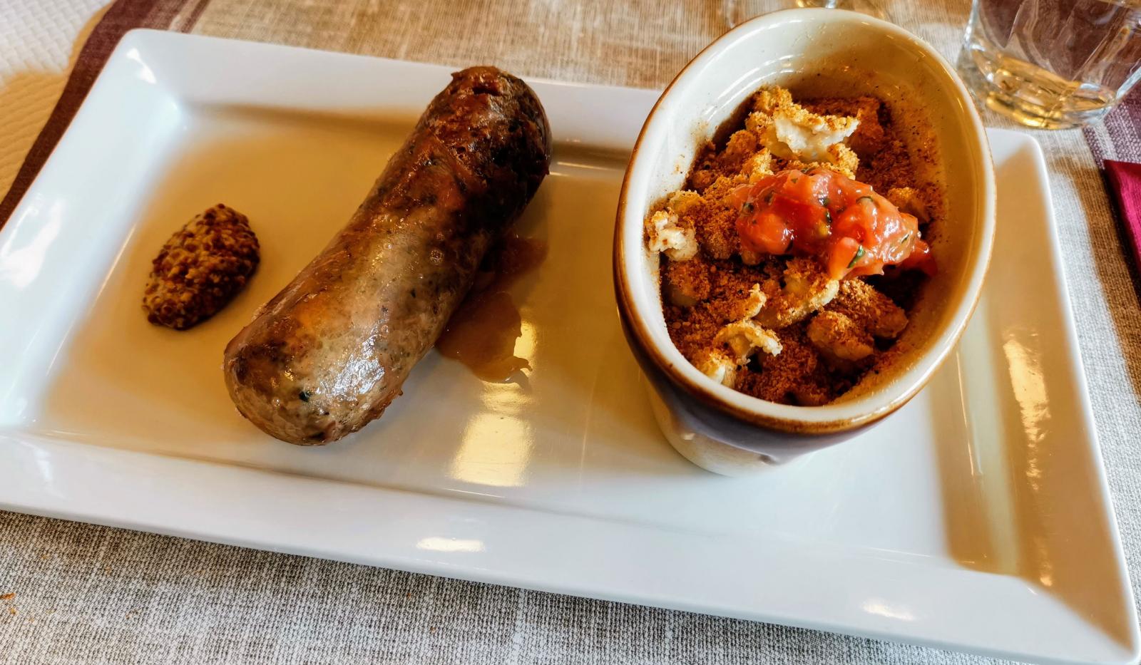 Maten i restaurangerna är vällagad men den korven var inte vår favorit...