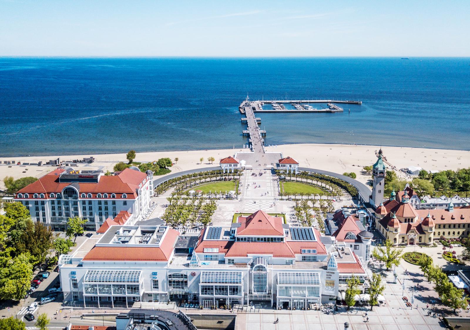 Sopotpiren med hotell Sheraton är en riktig turistmagnet.