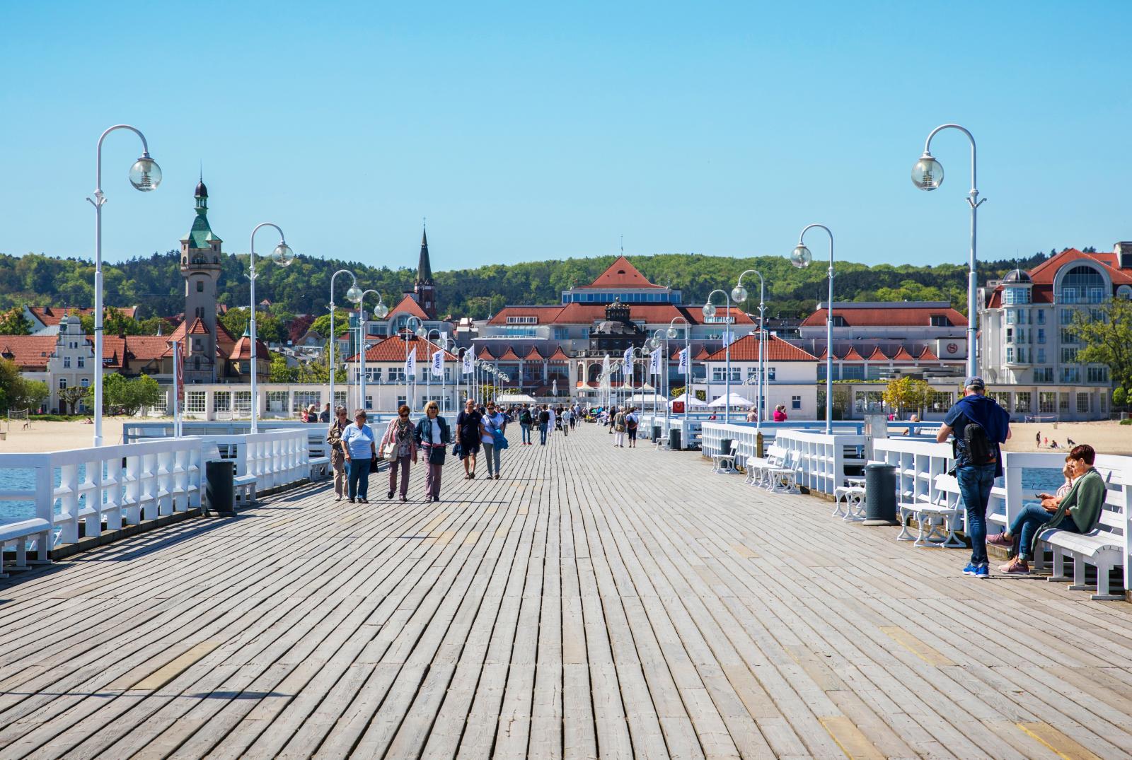 Med sina 516 meter sägs det att Sopot Molo är Europas längsta träpir.