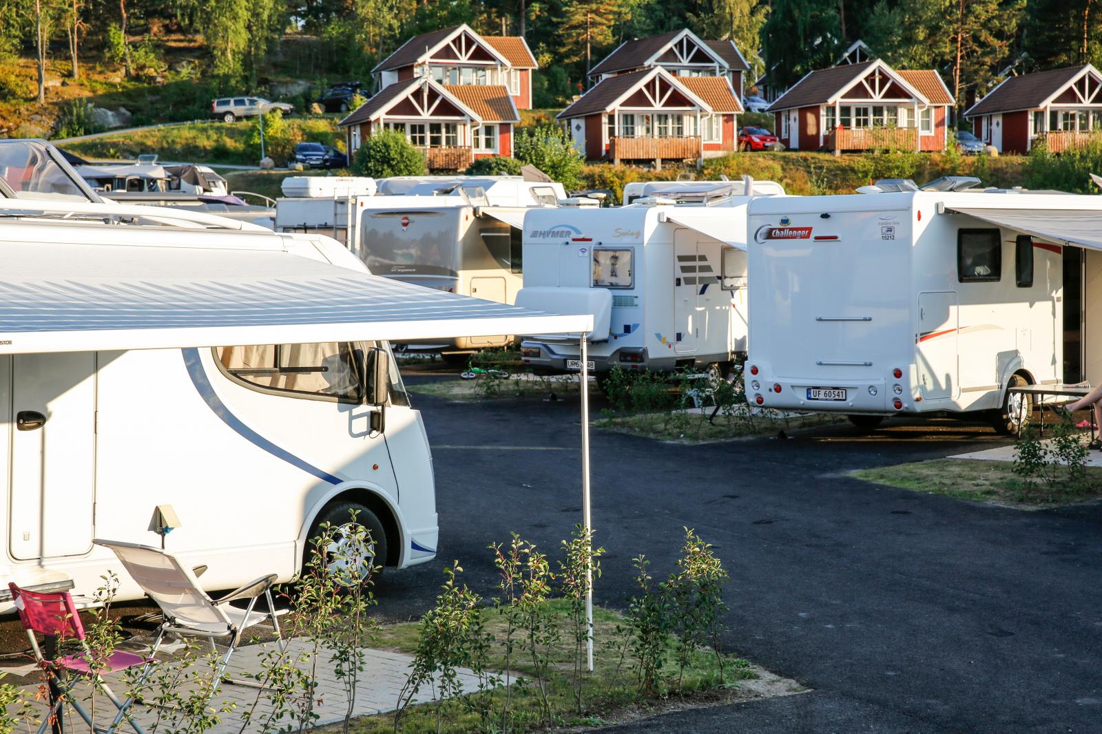 Daftö Resort har välordnade platser, stugor och mycket service.