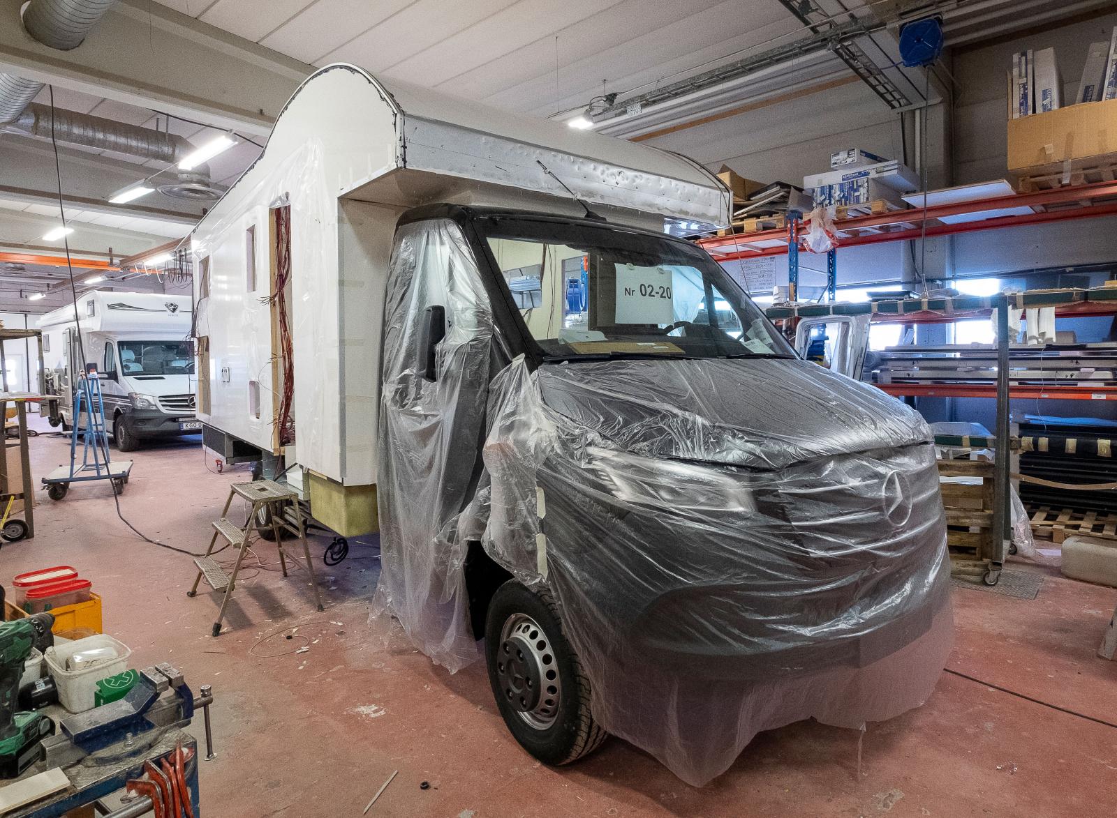Nordic bygger även egna bilar, här på en Sprinter.