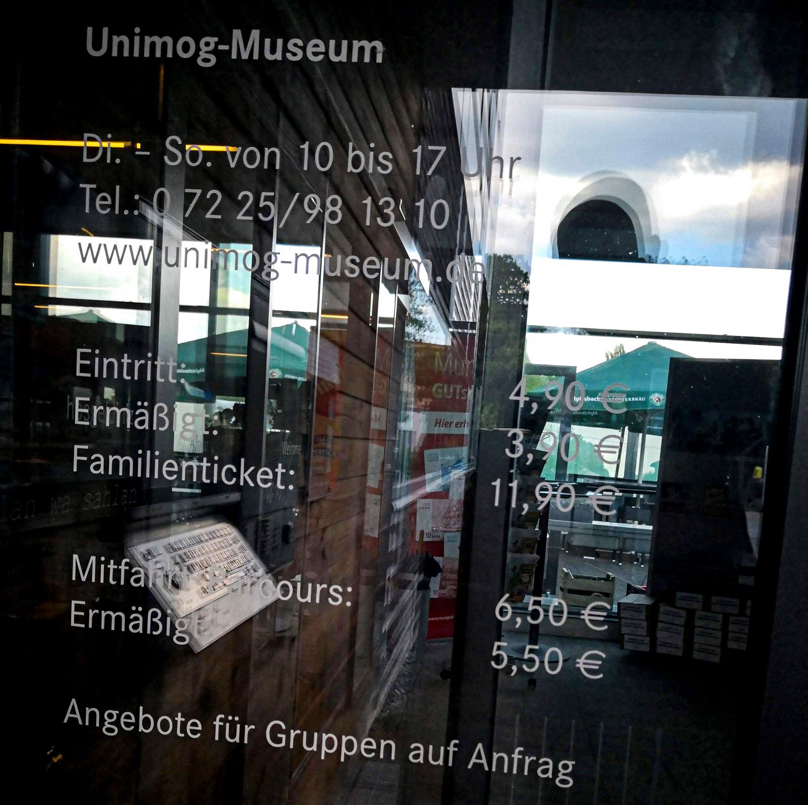Unimog-Museum är inget jättestort museum men ändå klart intressant då det finns många spännande historier kring varumärket.