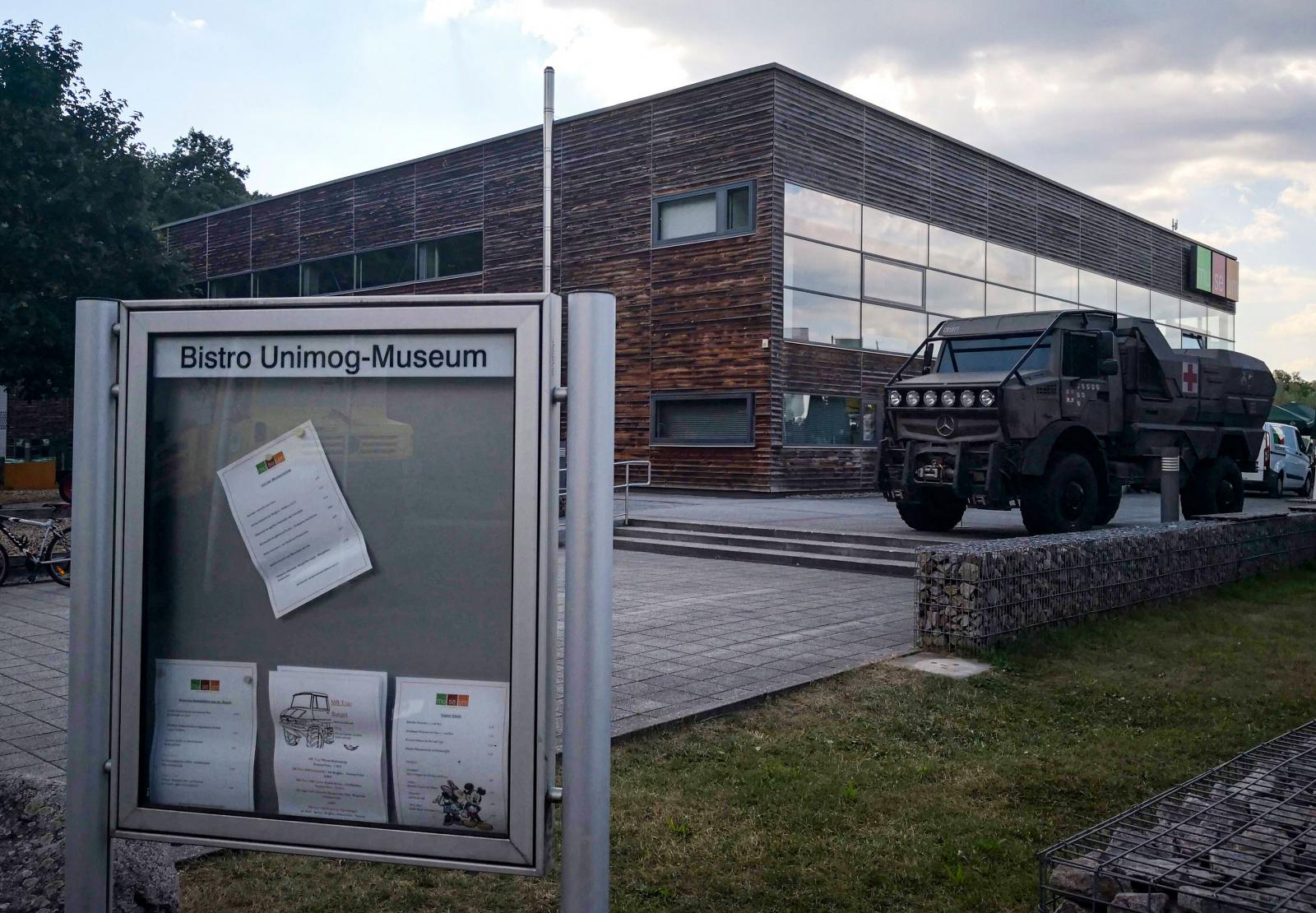 Unimog byggs inte i Gaggenau där museet finns. Sedan 2002 byggs de i Mercedes fabrik i Wörth.