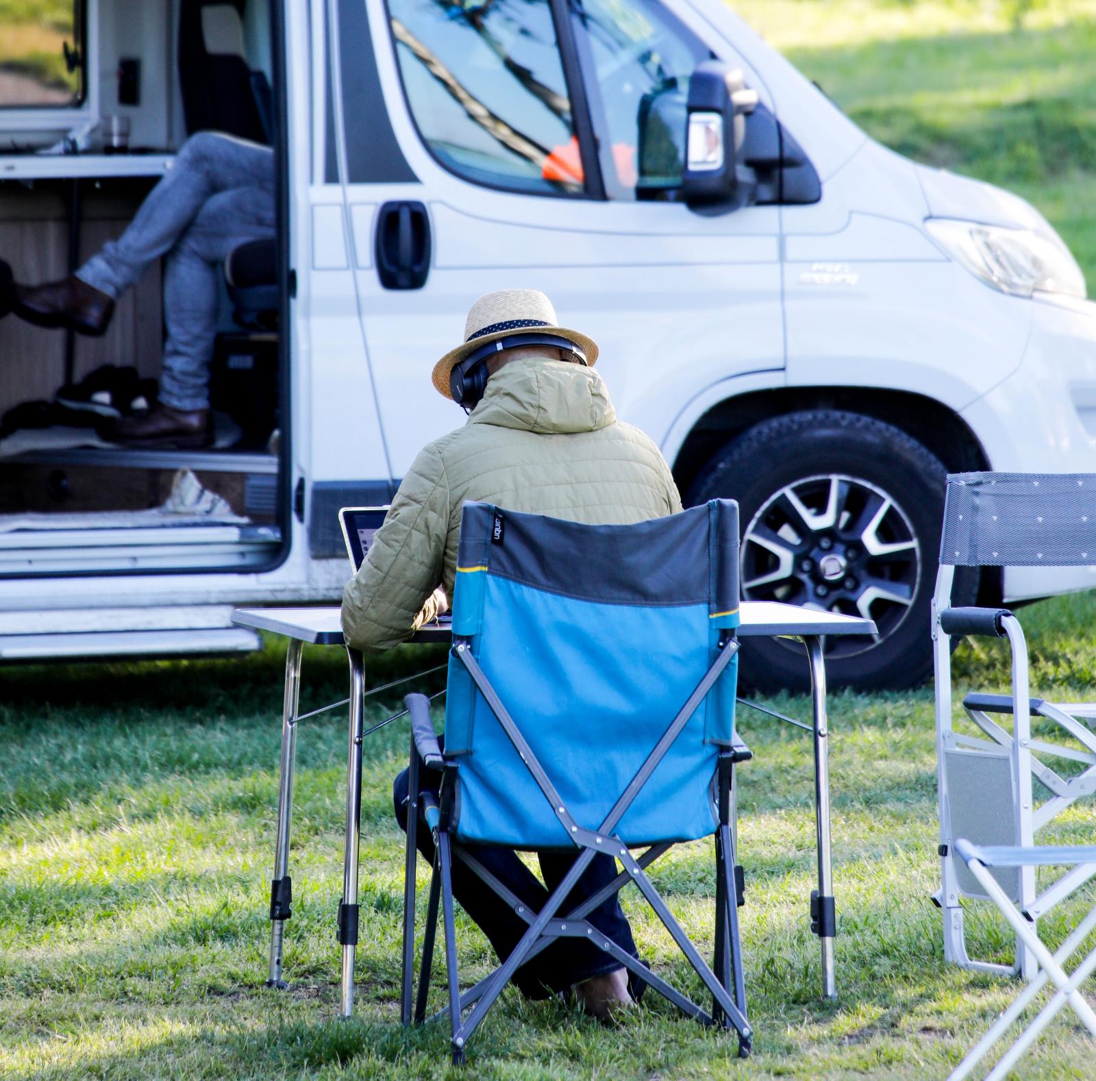 Arbetsro på Ronneby havscamping.