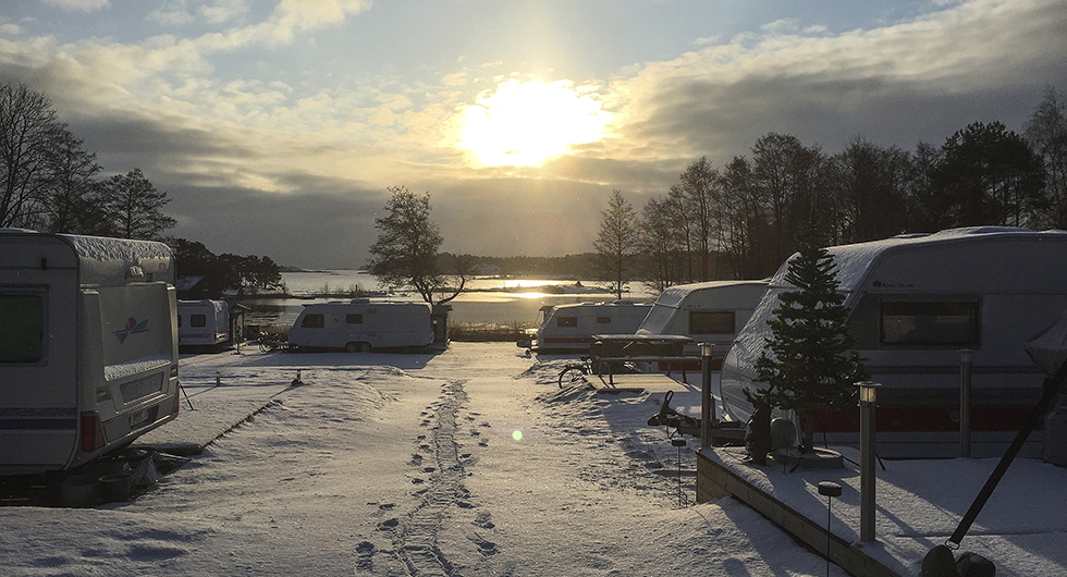 Har tomten tömt? Den här vackra bilden tog Fredrik en morgon
efter att han hade varit och tömt latrintanken.