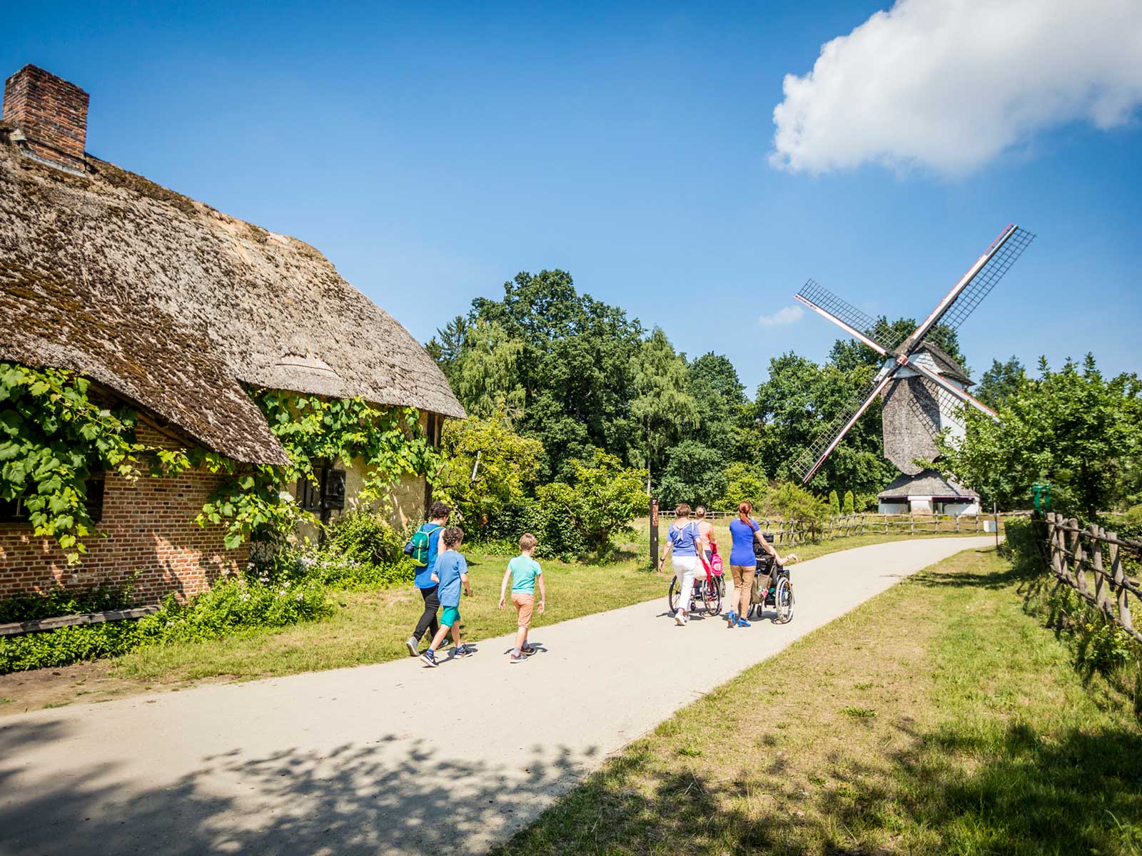 Friluftsmuseet i Bokrijk är ett skogs- och sjöområde på 550 hektar med 19 sjöar. Här finns möjlighet att se hur Belgien fungerade förr i tiden.