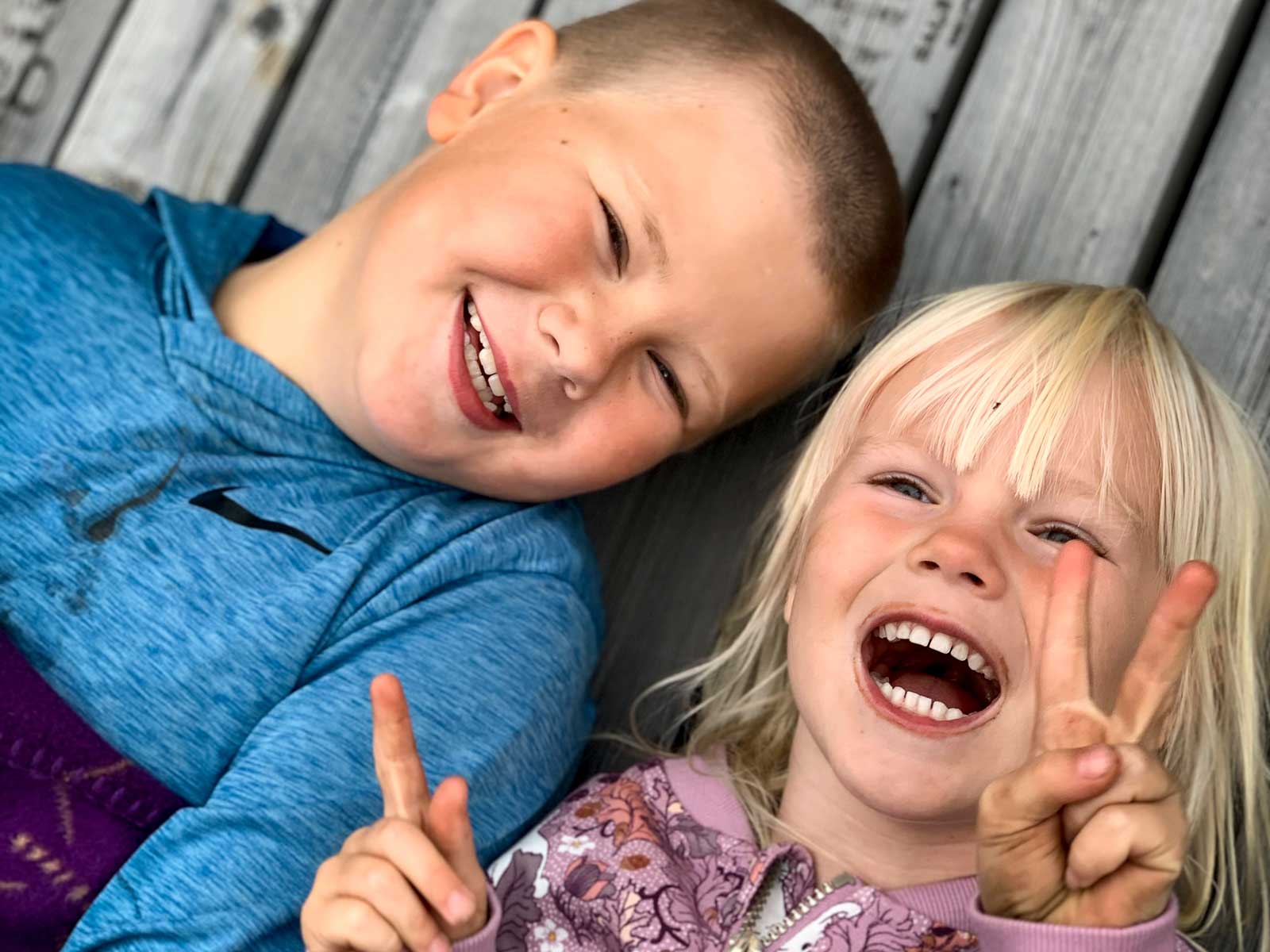 Sigge 9 år och Isafold 5 år.