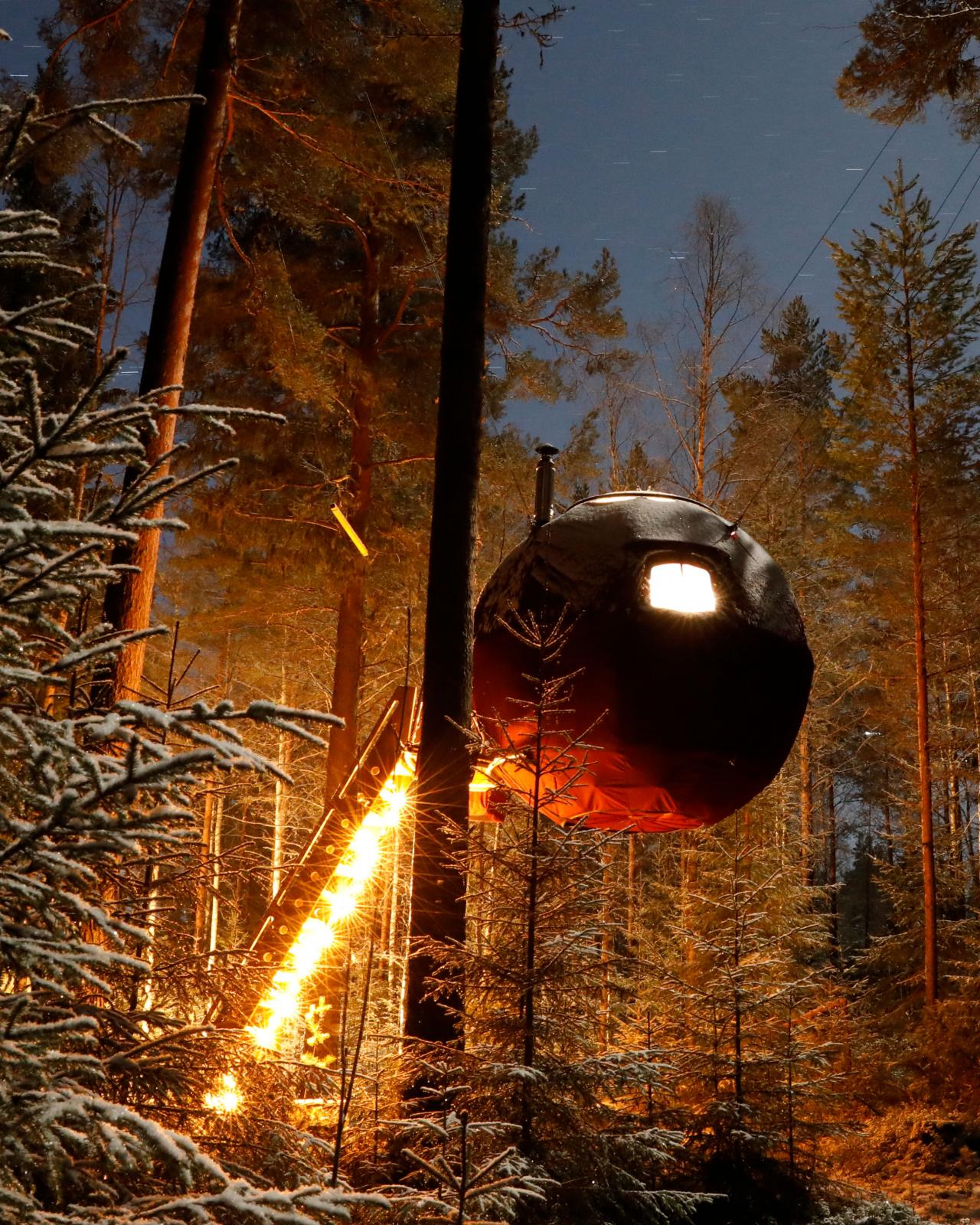 Supermånen på Näsets Marcusgård i Furudal.
