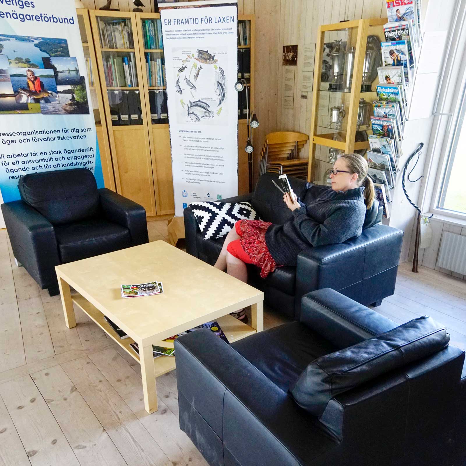 Tidigare utställningssalen Klarälvsrummet är numer samkvämslokal.