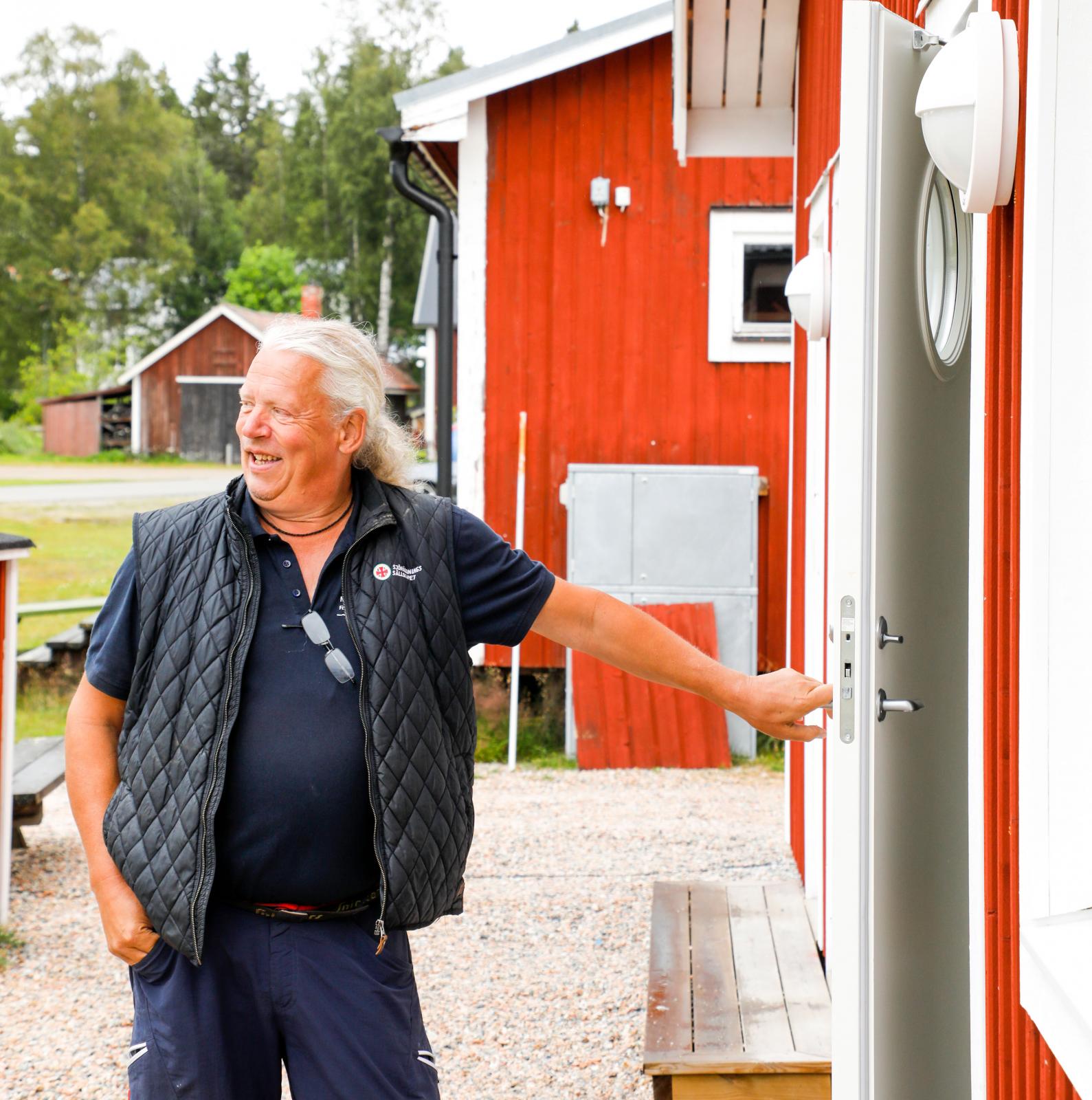 Lasse Johansson har tidigare varit värd på campingen, men hjälper numera till vid behov.