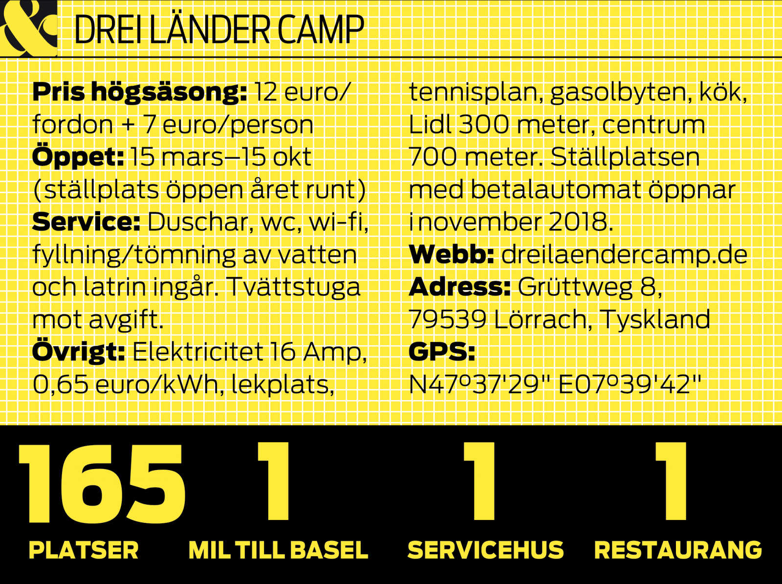 Drei Länder Camp är campingplatsen där du når tre länder på nolltid
