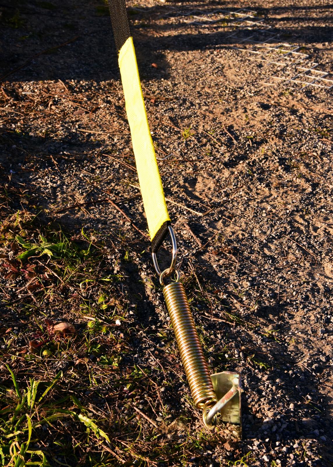 Fjädring är nödvändigt när starka krafter rycker tag i den stora markisytan.