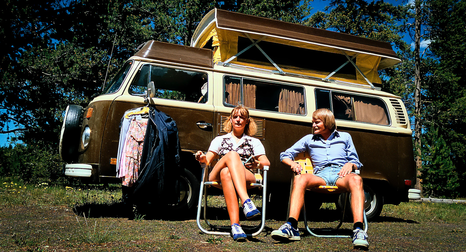 Då. Bröllopsresan 1978 med en hyrd VW California.