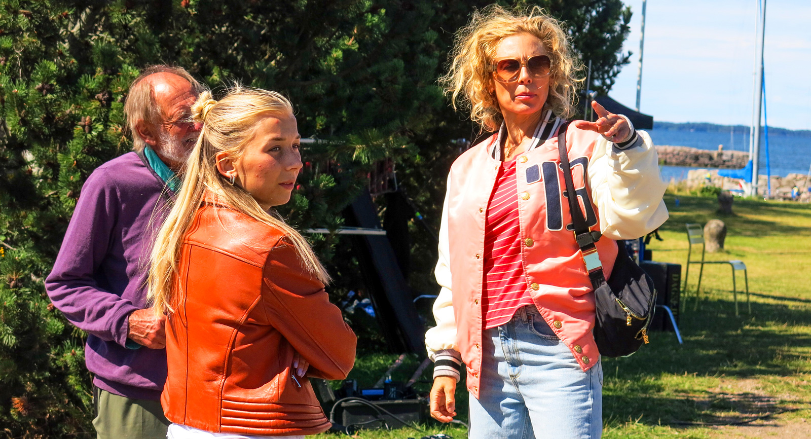 Fjärde Göta kanal-filmen spelades in i somras och skådespelare som Eva Röse syntes i vimlet i Sjötorp.