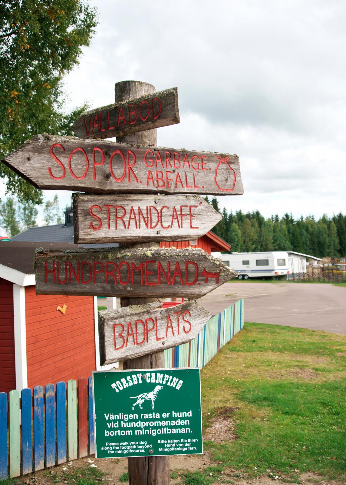 På Torsby camping finns allt från sandstrand till pub och café.
