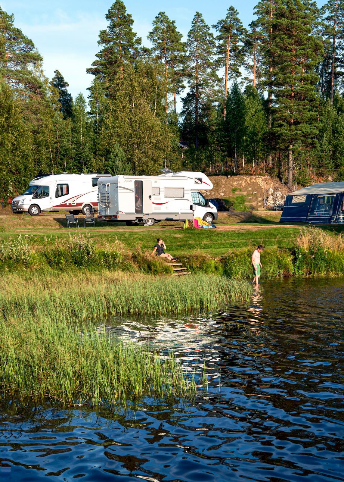Tidigare Abbas camping, numer Nordvärmlands Sjö och Fjällcamping vid sjön Brocken norr om Torsby.