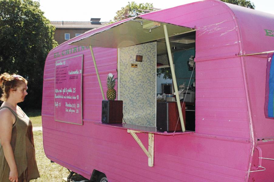 Quesadillas och filosofi i rosa vagnen