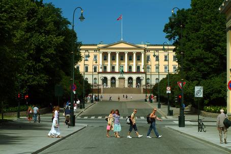 Kartan som visar Oslo till fots