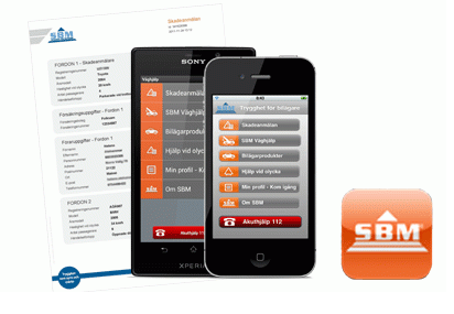 SBM-bilapp - slipp ha med fordonspapper