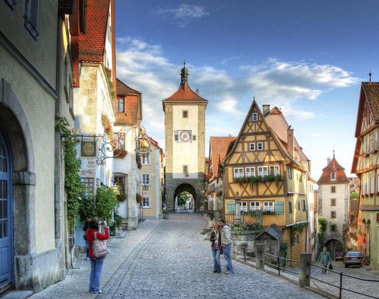Så här ser det ut i Rothenburg o.d.T. Enligt många den mest tyska av alla tyska städer.