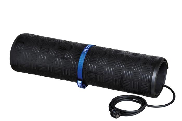 Utrullad är mattan 1,2 x 0,75 meter