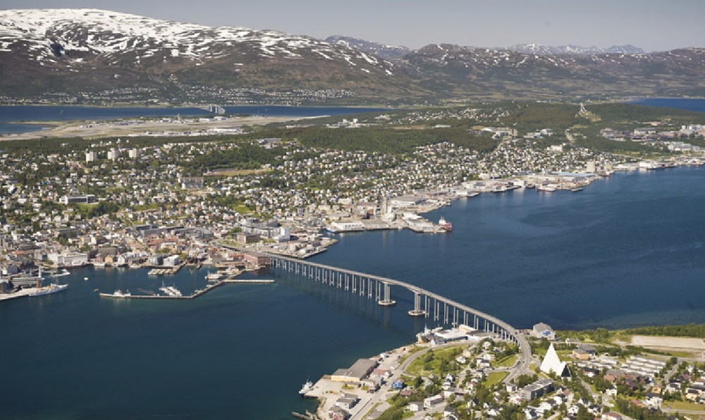 Megabild över Tromsö