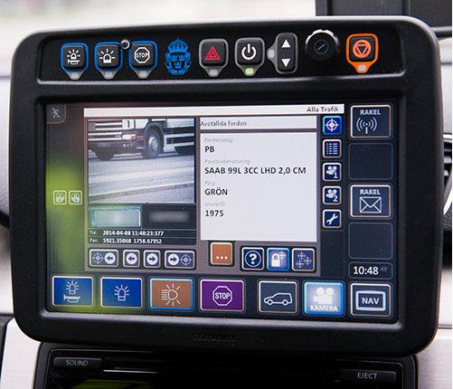 Polisen läser nummer automatiskt
