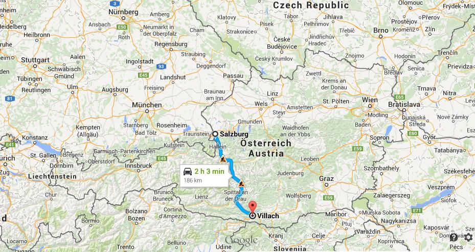 Tauernautobahn är knappt 20 mil lång och går från Salzburg till Villach