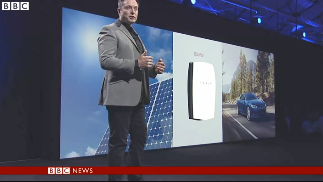 Tesla presenterar nytt effektivt batteri