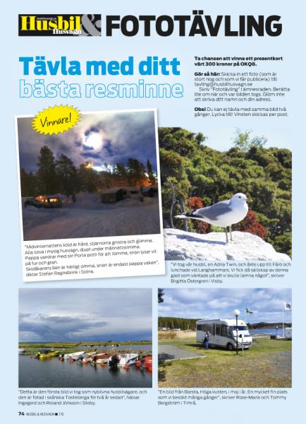Fototävla med Husbil & Husvagn
