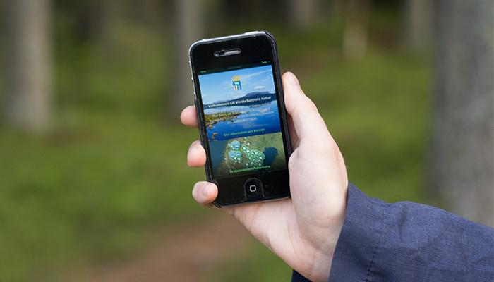 Ny app visar vägen till Västerbottens natur