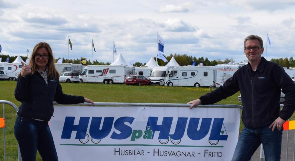 Tina Tedenlid och Sten Lilja från Hus på hjul våren 2015