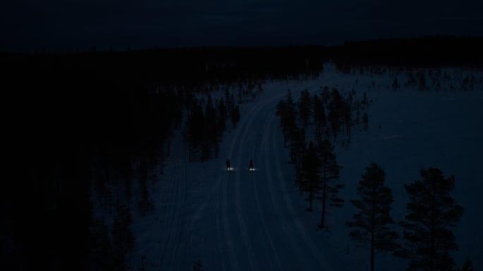 Nattmarathon på skidor i Orsa