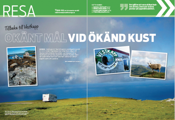 Resa: Vestkapp, Sörmlandsleden, Alaska, Tyskland