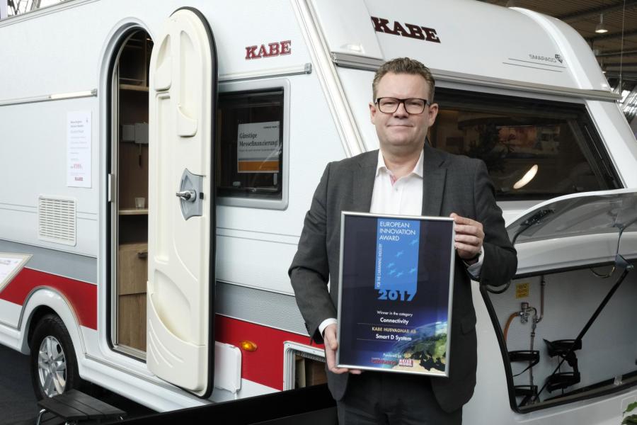 Joakim Karlsson från Kabe är nöjd.