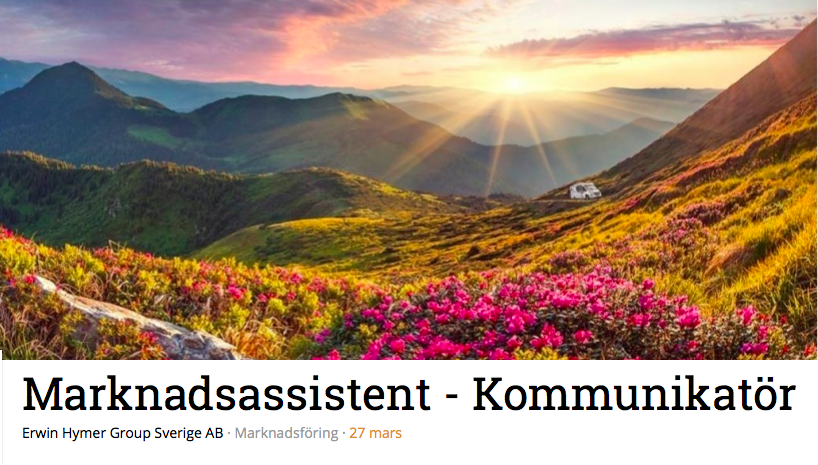 Hymer söker kommunikatör